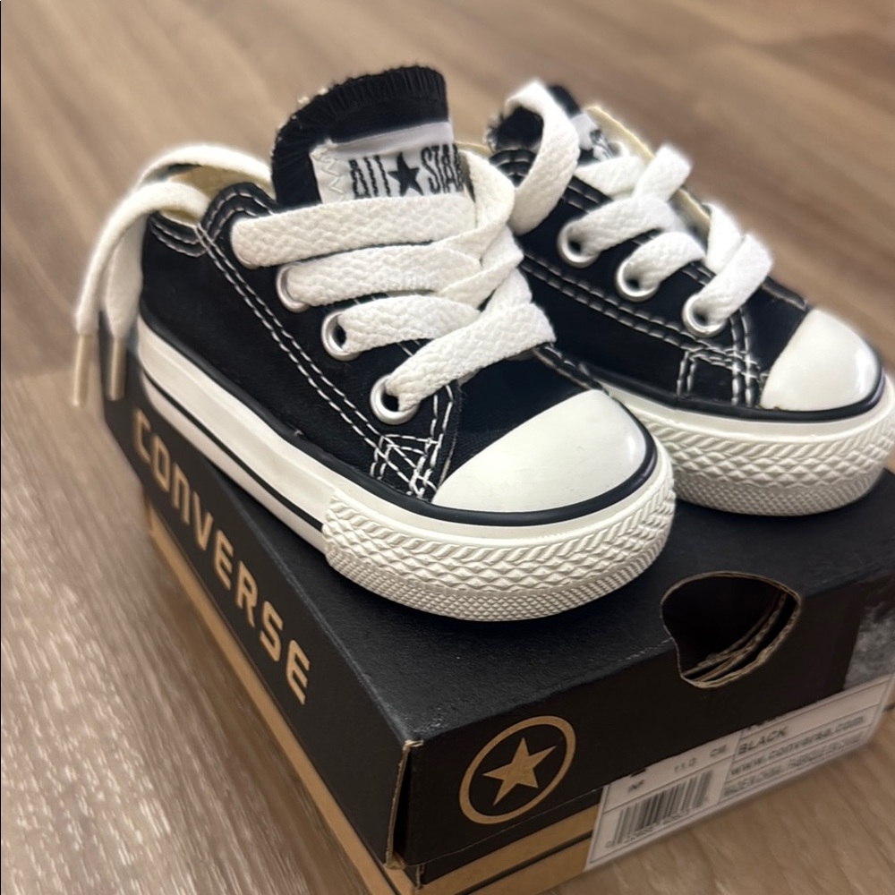 Converse Kids Black Sneakers— BRAND NEW W/ box!